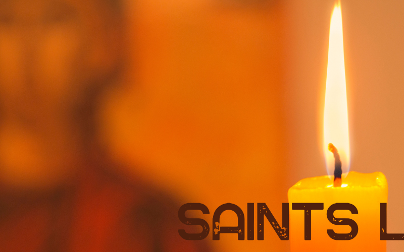 candle and saint